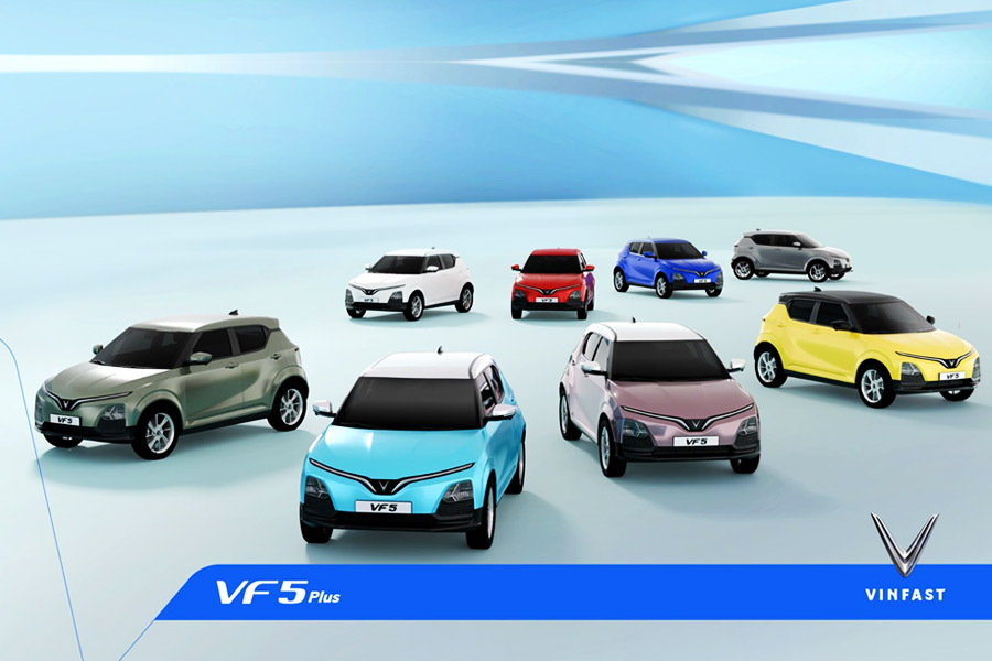 VinFast VF5 Plus 2026 đa dạng màu sắc — phù hợp mọi sở thích