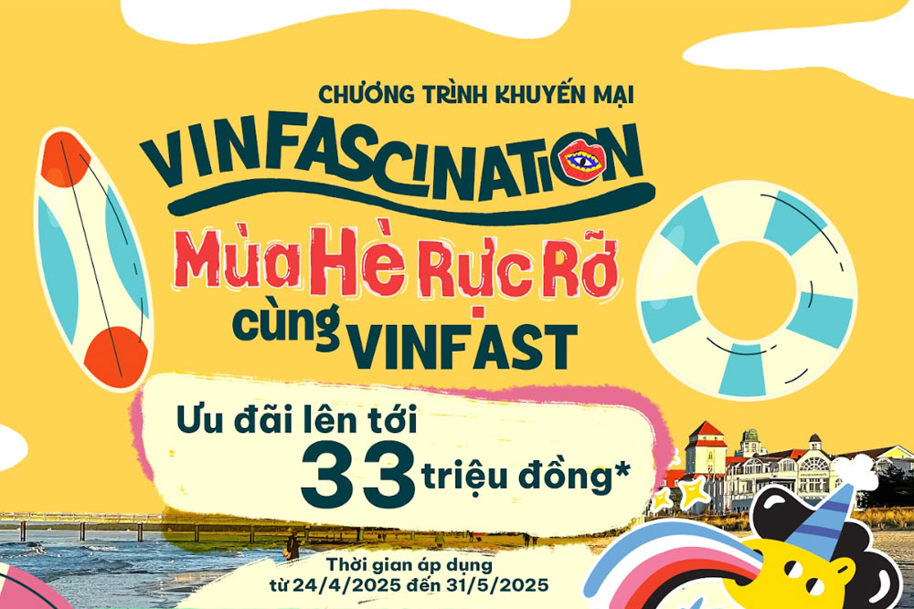 Ưu đãi, khuyến mãi mùa hè tại Đại lý VinFast Cần Thơ