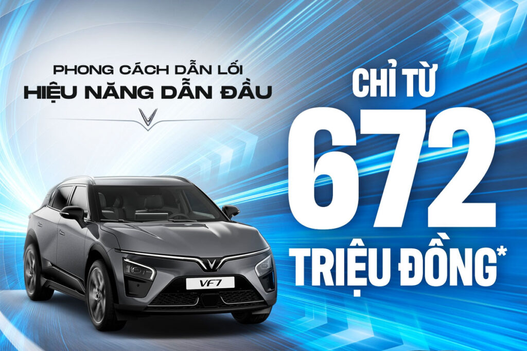 Ưu đãi lớn, miễn trước bạ, khuyến mãi sốc với VinFast VF7