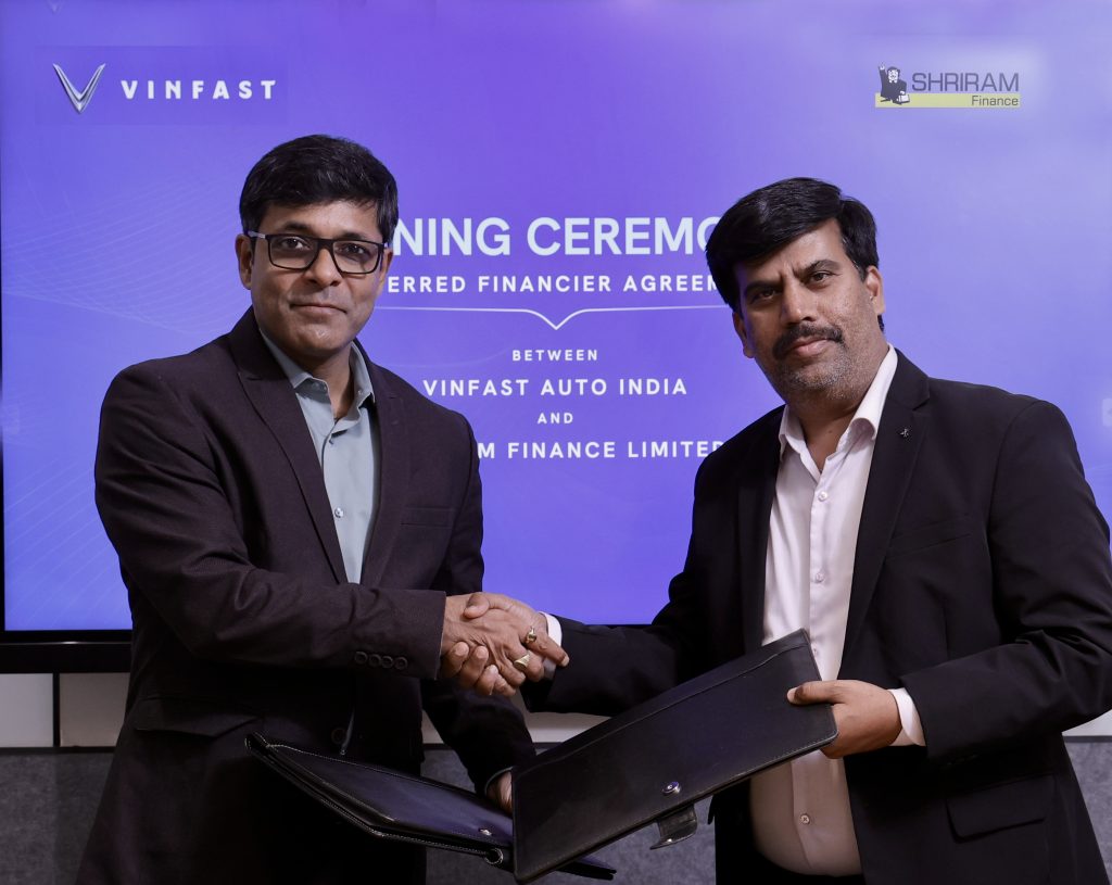 VinFast Ấn Độ ký kết hợp tác với Shriram Finance Limited
