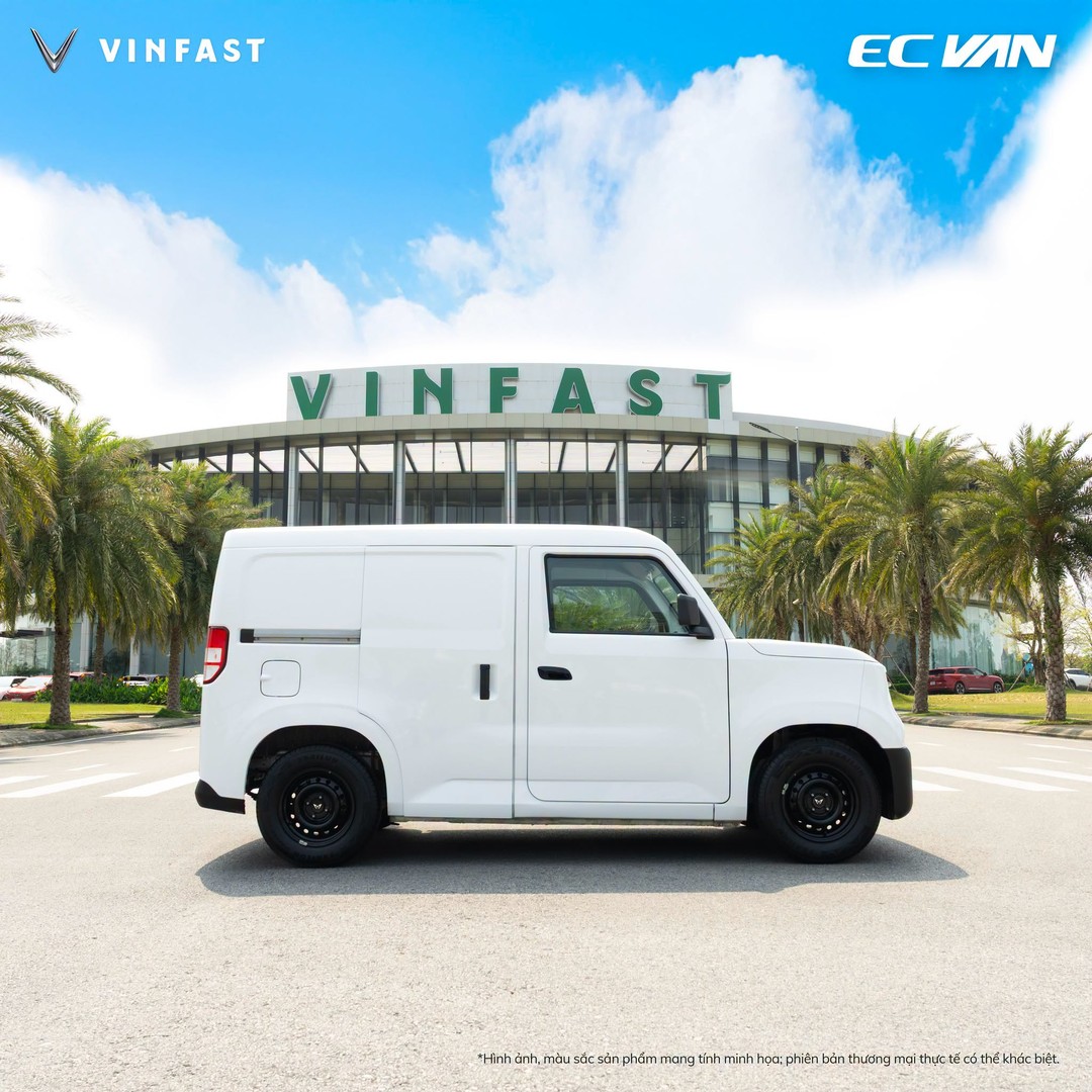 VinFast EC Van nhìn thẳng từ bên hông